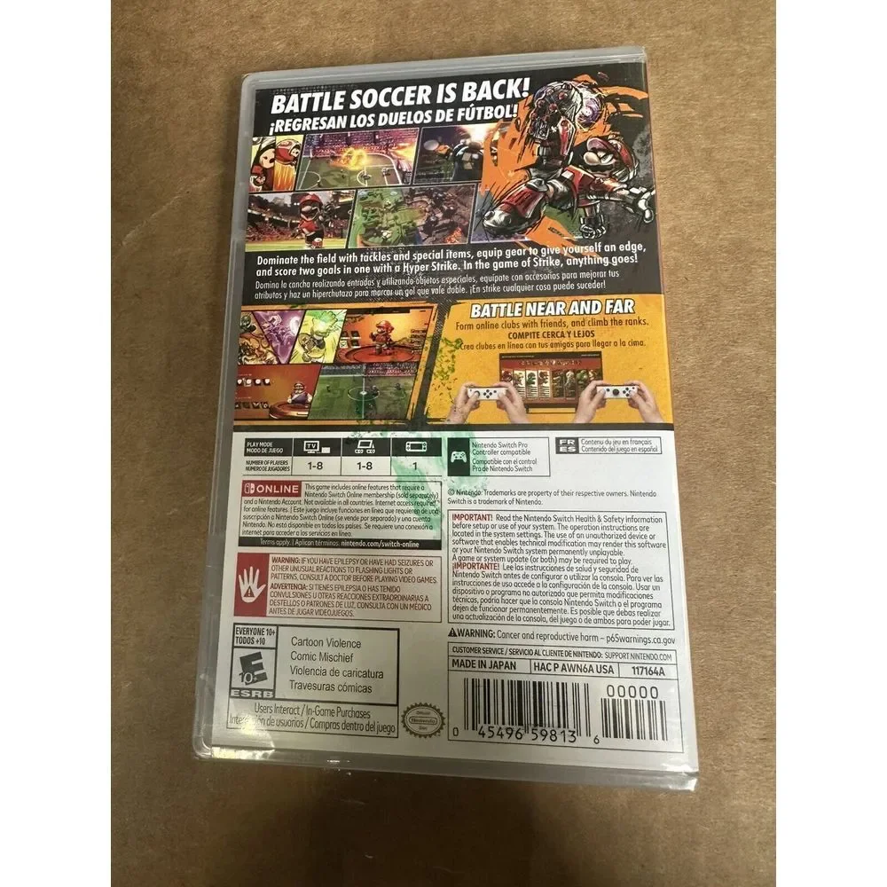 Mario Strikers: Battle League (Nintendo Switch)‎ Brand New Factory Sealed Game